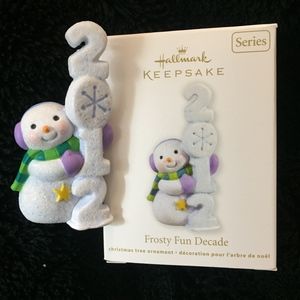 Hallmark Frosty Fun Decade 2012 Ornament NIB
